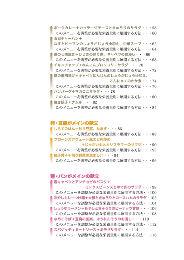 ふだんの食事で調整できる難しくない治療食